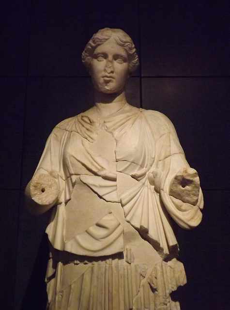 Detail of a Statue of a Muse in the Capitoline Museum, July 2012