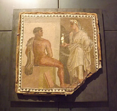 Mosaic with Orestes and Iphigenia in the Capitoline Museum, July 2012