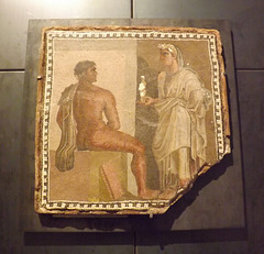 Mosaic with Orestes and Iphigenia in the Capitoline Museum, July 2012