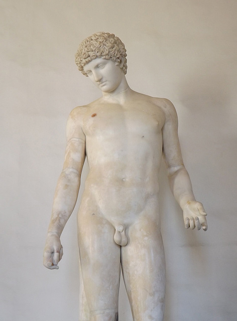 Detail of the So-called "Antinoos Capitolinus" in the Capitoline Museum, July 2012