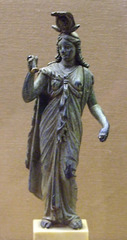 Bronze Isis in an Egyptian Headdress with a Sistrum in the Boston Museum of Fine Arts, October 2009