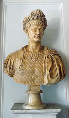 Bust of Trajan in the Capitoline Museum, July 2012