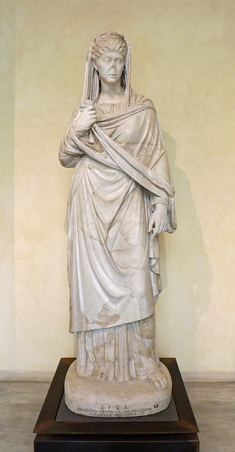 Female Portrait Statue (Faustina the Elder Type) in the Capitoline Museum, July 2012