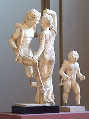 Statue Group of a Dancing Satyr, Maenad, and Eros in the Boston Museum of Fine Arts, October 2009