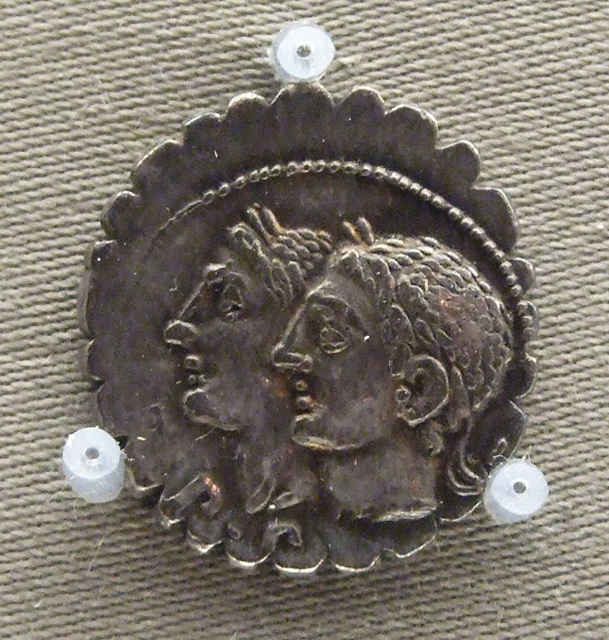 Denarius with Busts of the Dei Penates in the Boston Museum of Fine Arts, October 2009