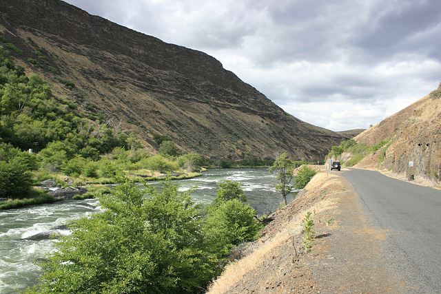 Along the Deschutes.