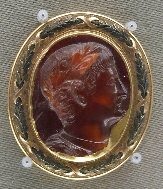 Cameo with a Portrait of the Emperor Tiberius in the Boston Museum of Fine Arts, October 2009