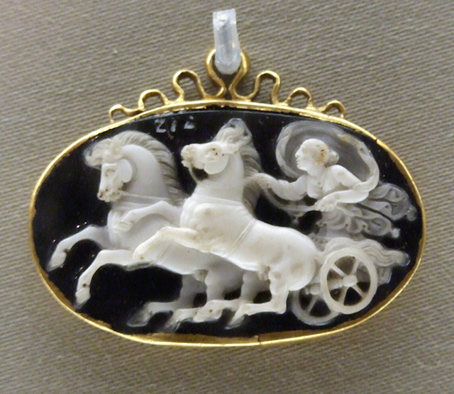 Cameo with Aurora Driving a Biga in the Boston Museum of Fine Arts, October 2009