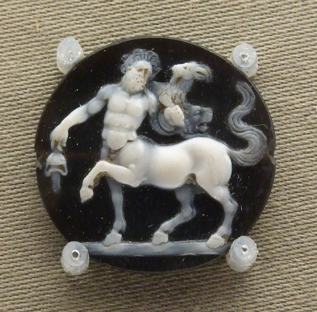 Cameo with a Centaur Attacked by a Chimaera in the Boston Museum of Fine Arts, October 2009