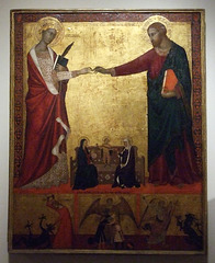 The Mystic Marriage of St. Catherine by Barna da Siena in the Boston Museum of Fine Arts, June 2010