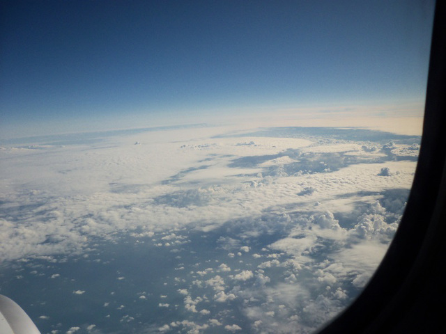 About 35,000 feet up over France