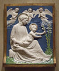 Virgin and Child with Lilies by Luca della Robbia in the Boston Museum of Fine Arts, July 2011