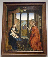 St. Luke Drawing the Virgin by Van der Weyden in the Boston Museum of Fine Arts, June 2010