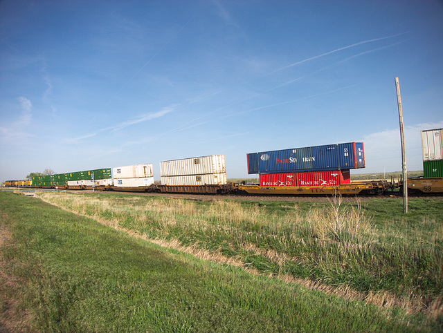Container train, Julesberg, CO