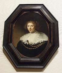 Portrait of a Woman Wearing a Gold Chain by Rembrandt in the Boston Museum of Fine Arts, June 2010