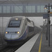 AUXON DESSUS: Départ du TGV  en provenance de Strasbourg et à destination de Marseille.
