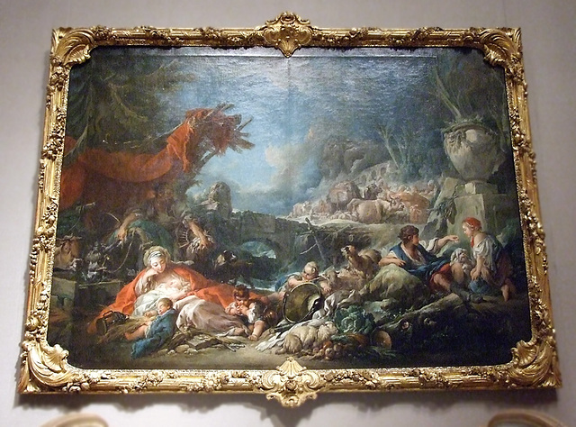 Halt at the Spring by Boucher in the Boston Museum of Fine Arts, June 2010