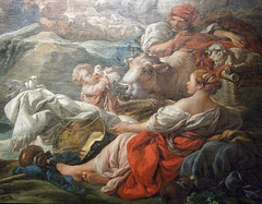 Detail of Return from Market by Boucher in the Boston Museum of Fine Arts, June 2010