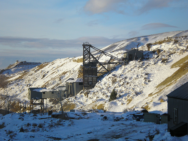 Headframe, Gold Hill, Nevada, USA