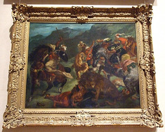 Lion Hunt by Delacroix in the Boston Museum of Fine Arts, June 2010