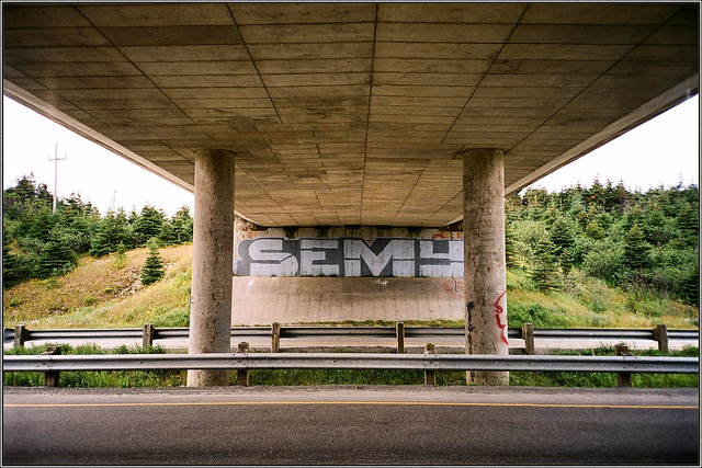 Under an overpass