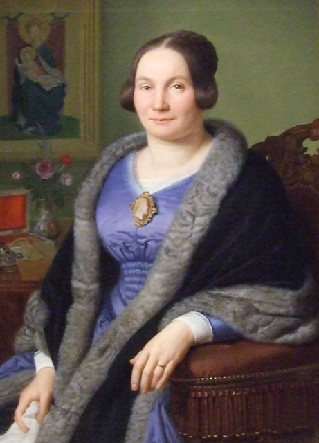 Detail of Margarete von Soist by Ittenbach in the Boston Museum of Fine Arts, June 2010