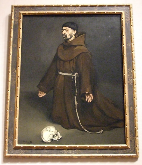 Monk in Prayer by Manet in the Boston Museum of Fine Arts, June 2010