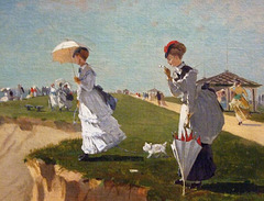 Detail of Long Branch New Jersey by Winslow Homer in the Boston Museum of Fine Arts, June 2010