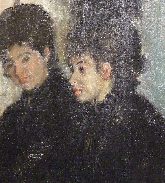 Detail of Duchesa di Montejasi and her Daughters Elena and Camilla by Degas in the Boston Museum of Fine Arts, June 2010
