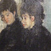 Detail of Duchesa di Montejasi and her Daughters Elena and Camilla by Degas in the Boston Museum of Fine Arts, June 2010