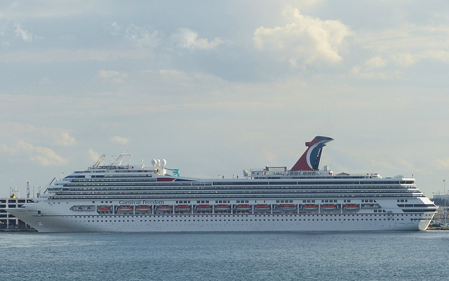 Carnival Freedom at Port Everglades - 25 January 2014