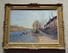 La-Croix Blanche at Saint-Mammes by Sisley in the Boston Museum of Fine Arts, June 2010