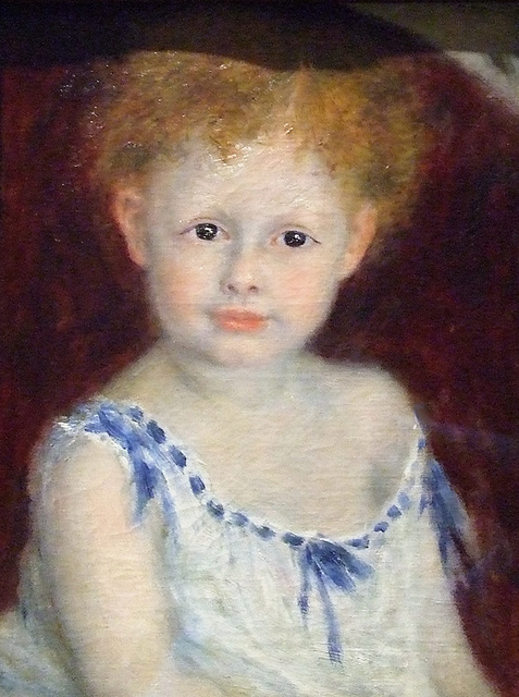 Detail of Jacques Bergeret as a Child by Renoir in the Boston Museum of Fine Arts, June 2010