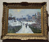 Boulevard Saint-Denis, Argenteuil in Winter by Monet in the Boston Museum of Fine Arts, June 2010