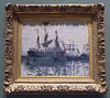 Ships in a Harbor by Monet in the Boston Museum of Fine Arts, June 2010