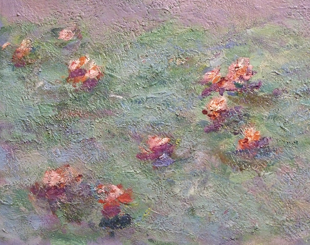 Detail of Water Lilies by Monet in the Boston Museum of Fine Arts, June 2010