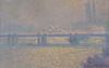 Detail of Charing Cross Bridge, Overcast Day by Monet in the Boston Museum of Fine Arts, June 2010