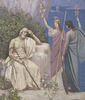 Detail of Homer: Epic Poetry by Puvis de Chavannes in the Boston Museum of Fine Arts, June 2010