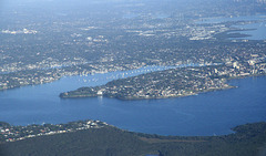 Flying into Sydney