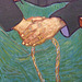 Detail of Madame Roulin by Van Gogh in the Boston Museum of Fine Arts, June 2010