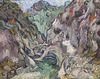 Detail of Ravine by Van Gogh in the Boston Museum of Fine Arts, July 2011