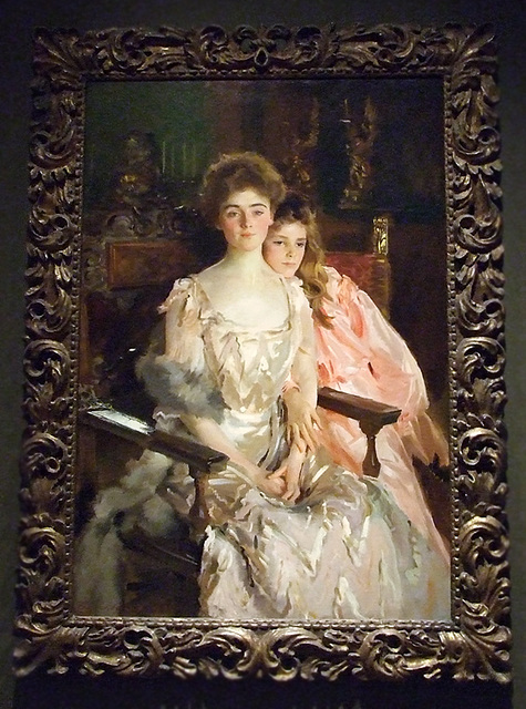 Mrs. Fiske Warren and her Daughter Rachel by Sargent in the Boston Museum of Fine Arts, June 2010