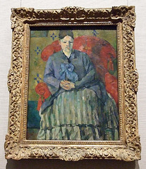 Madame Cezanne in a Red Armchair by Cezanne in the Boston Museum of Fine Arts, June 2010