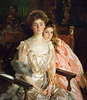 Detail of Mrs. Fiske Warren and her Daughter Rachel by Sargent in the Boston Museum of Fine Arts, June 2010