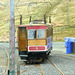 Isle of Man 2013 – Tram № 5 switching track at Bungalow Station