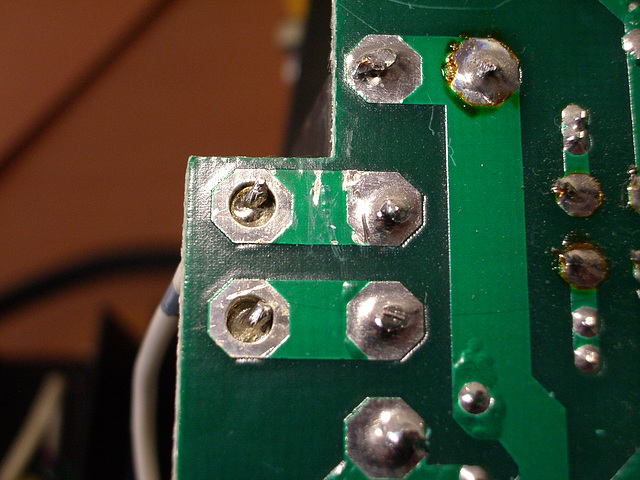 Bad solder job