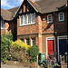 red door in the sun