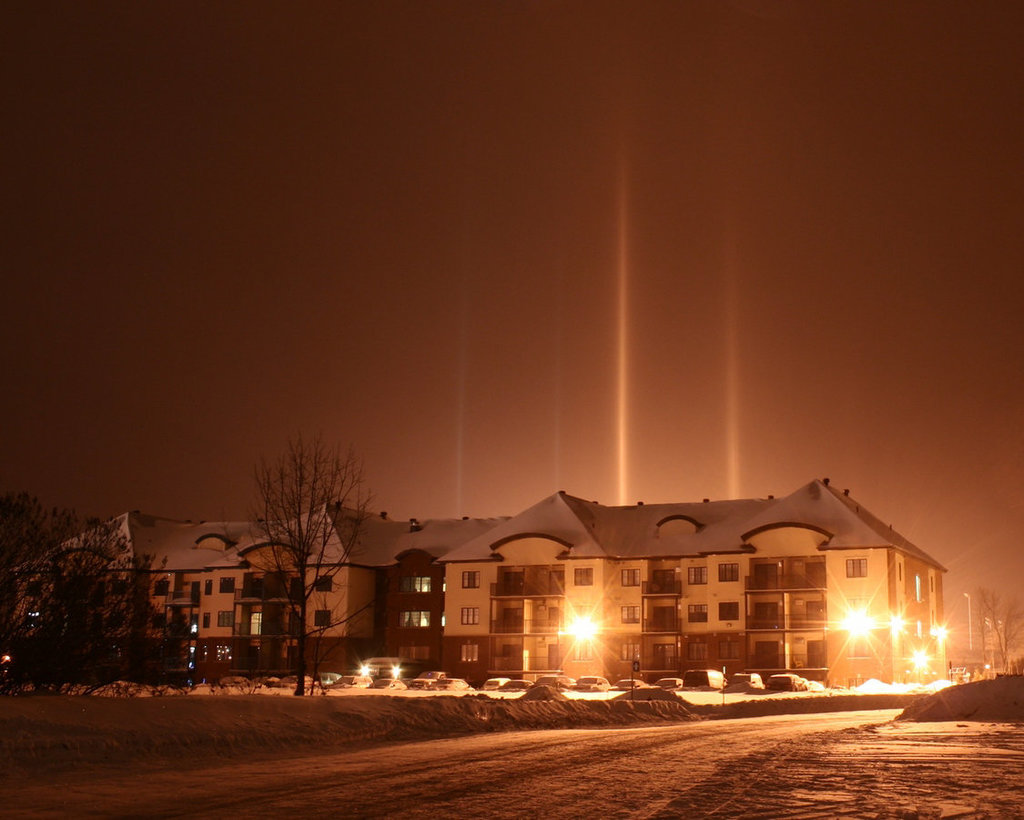 pillars of light/piliers de lumière