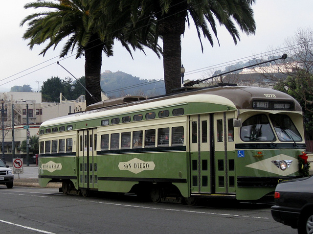 SF Castro: trolley 1596a