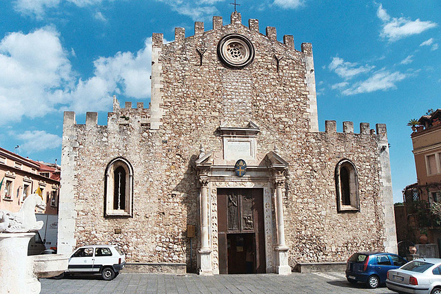 The Exterior of the Duomo, or Cathedral, of Taormina, March 2005
